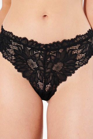 LINGERIE BAS LINGERIE TANGA MIRANDIZ NOIR