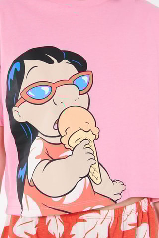 Pijama Lilo Lilo e Stitch Disney Fulliloiz - Rosa