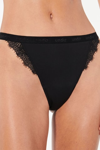 LINGERIE BAS LINGERIE TANGA TIJUANIZ NOIR