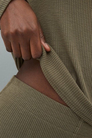 Pantalon wide legs Lilaciz Kaki