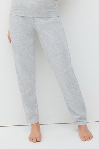 Pantalon droit Debipantiz en coton biologique - Gris chiné