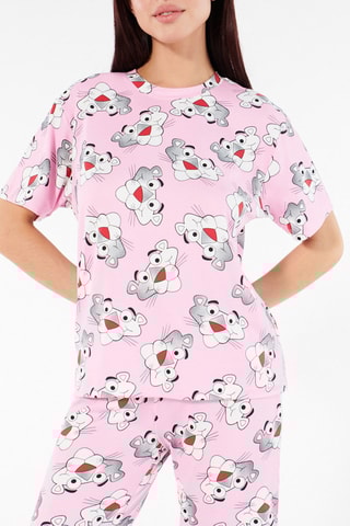T-shirt de pijama A Pantera cor de rosa - Toupeira