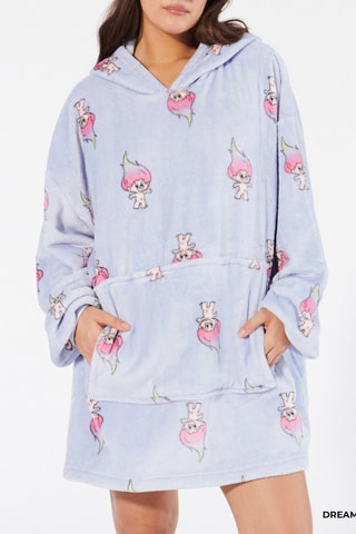 Sweat de pijama com capuz Trolls - Malva