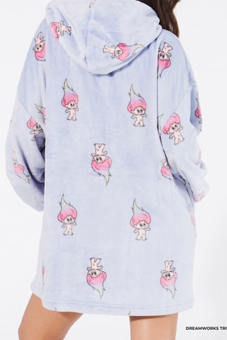 Sweat de pijama com capuz Trolls - Malva