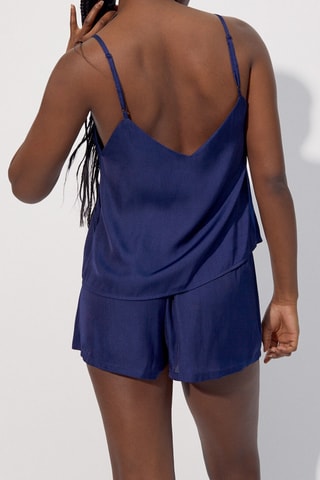 Parte de cima de pijama Keriz - Azul-marinho