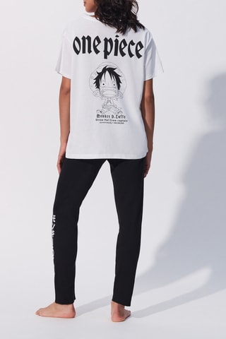 T-shirt de pijama One Piece - Branco