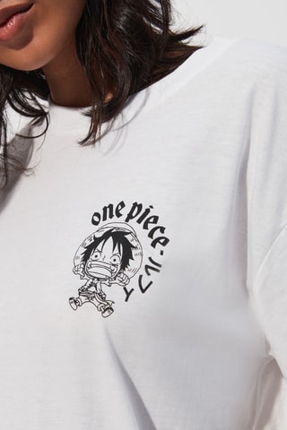 T-shirt de pijama One Piece - Branco