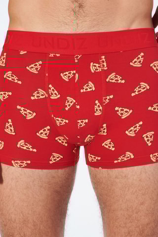 Boxers Repeatiz - Vermelho e bege