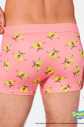 Boxers Bob Esponja Repeatiz - Rosa e amarelo