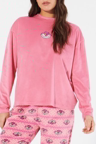 Pijama Gato de Cheshire Alice no País das Maravilhas Disney Xmaschafouiniz - Rosa - Undiz