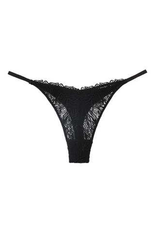 LINGERIE BAS LINGERIE STRING FLAMESIZ NOIR