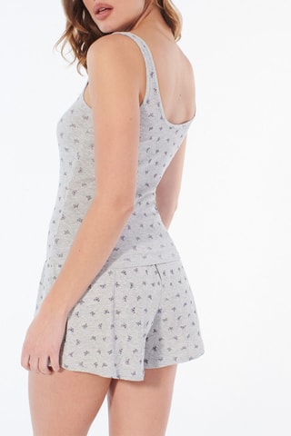 Camisola de alças Beniz - Cinzento-claro mesclado