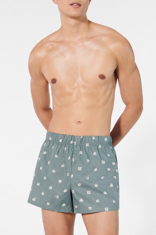 Boxers Bicoleafiz - Azul-petróleo