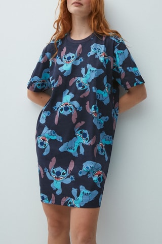 Pyjama Stitch Lilo et Stitch Disney Moodstitchiz en coton biologique Bleu