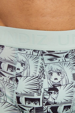 Boxers Repeatiz Mangoriz Verde-água