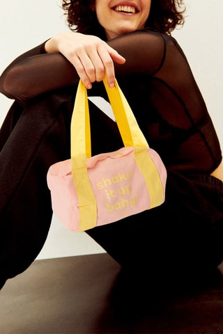 Mala bowling em algodão biológico - Camel