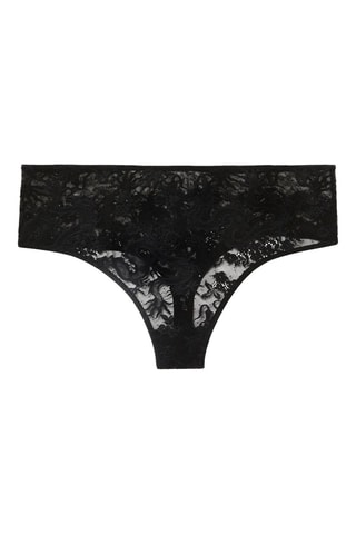 String de cintura subida Luciliz - Preto