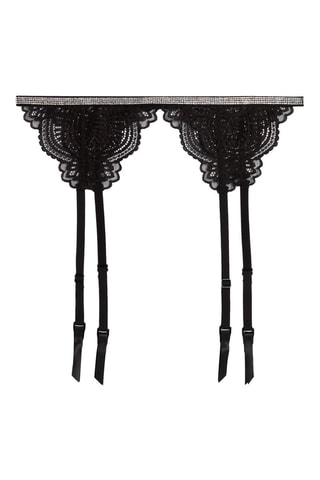 Cinta de ligas e tanga Starlettiz - Preto