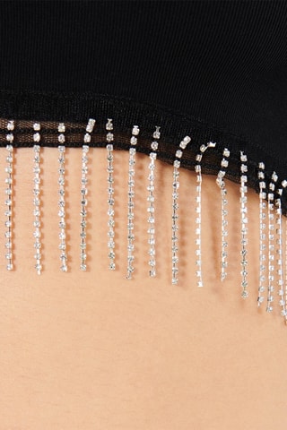 Crop top Darkstrassiz - Preto