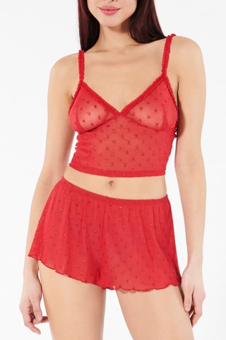 Crop top Glossieriz - Vermelho