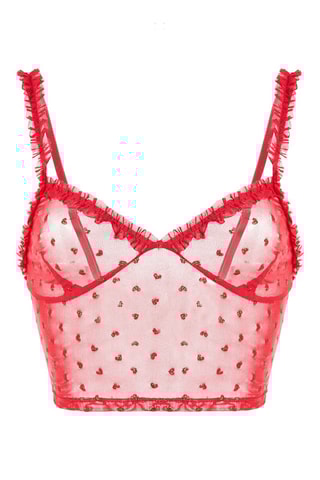 Crop top Glossieriz - Vermelho