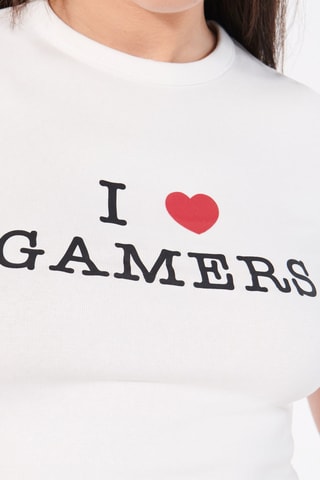 T-shirt Ilyassiz - Vermelho e branco