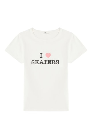 T-shirt Ilyassiz - Rosa e branco