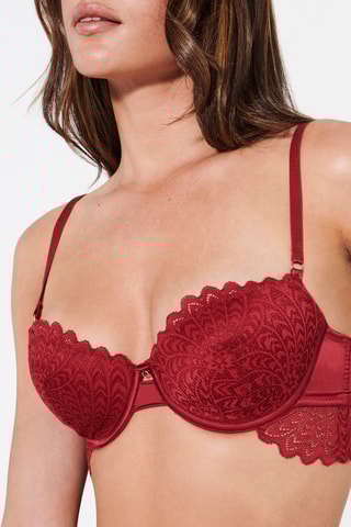 Soutien push-up Yseultiz - Vermelho