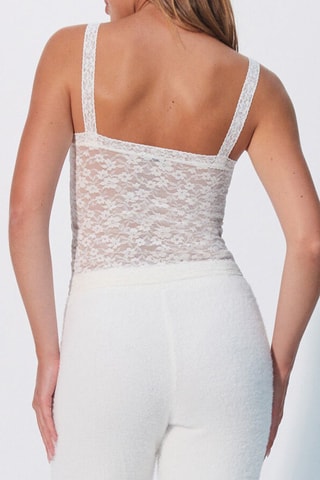 Top de pijama Dentelliz - Branco - Undiz