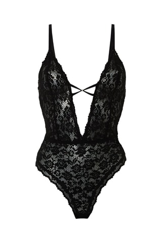 Body em renda Bestfriendiz - Preto