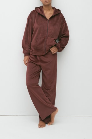 Sweat de veludo Milaniz - Bordô - Undiz