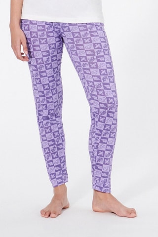 Calças de pijama League of Legemds em algodão biológico Playlegemdiz - Malva e violeta - Undiz