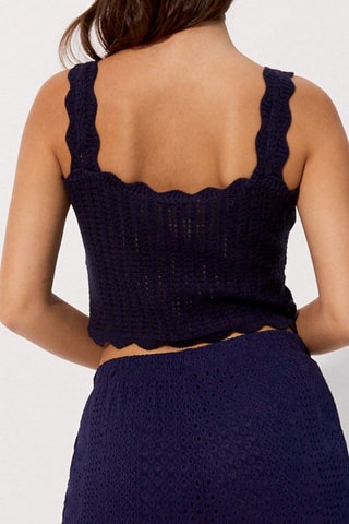 Crop top de pijama Allpatchiz - Azul-marinho - Undiz