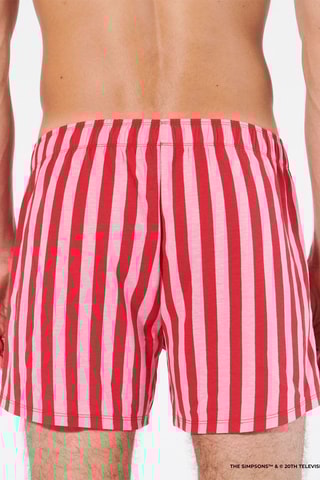 2 boxers Homer Simpson Os Simpson Homerayiz - Vermelho - Undiz