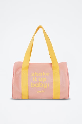 Mala bowling em algodão biológico - Rosa-maquilhagem