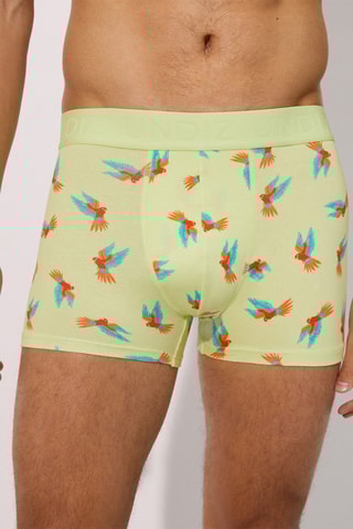 Boxers - Azul-cobalto e amarelo