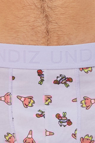 Boxers Patrick e M. Krabs Bob esponja - Azul-celeste