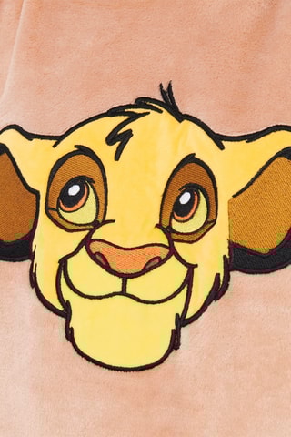 Camisa de dormir com capuz Simba O Rei Leão Disney - amarelo e camel