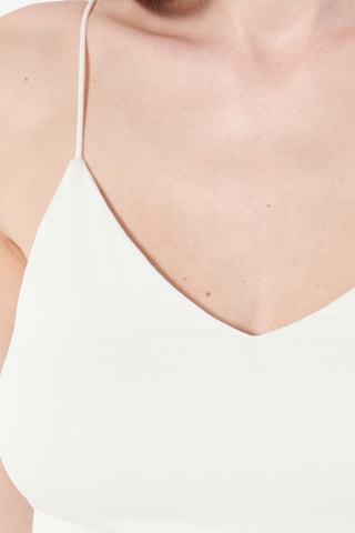 Crop top de pijama - Branco