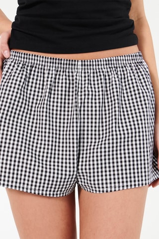 Calções de pijama - Branco e preto