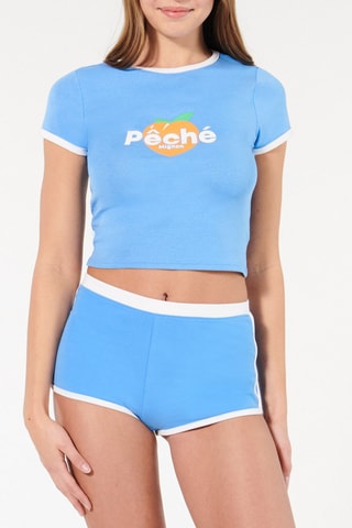 Calções de pijama - Azul-celeste