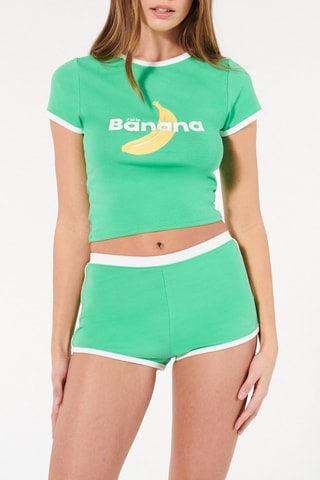 Calções de pijama - Verde-claro