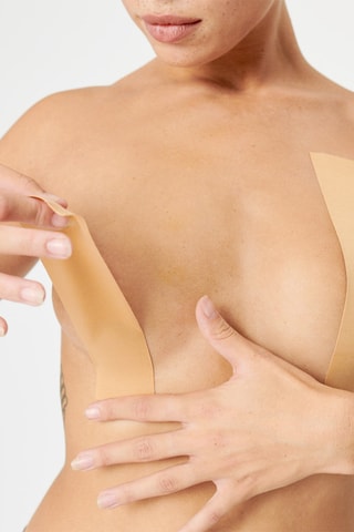 Fitas adesivas para levantar o peito - Castanho