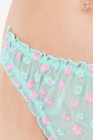 String - Azul-celeste e rosa