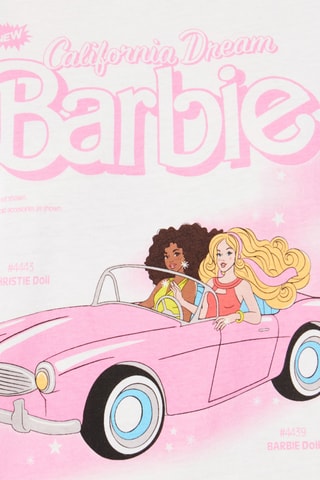 T-shirt de pijama Barbie - Laranja e preto 
