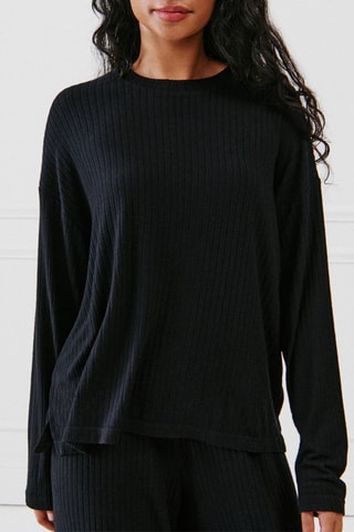 Top de pijama - Preto