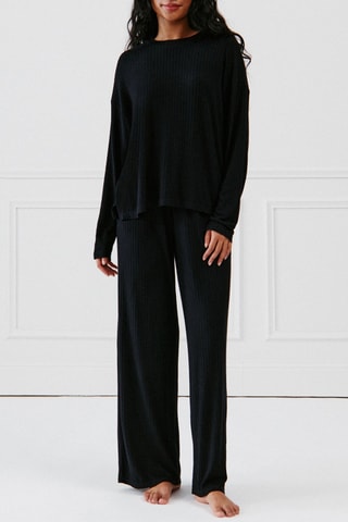 Top de pijama - Preto