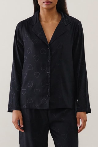 Camisa de pijama - Preto