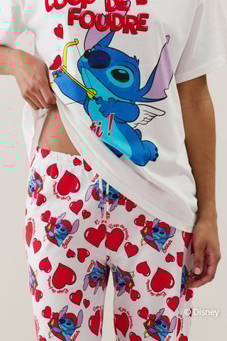 Calças de pijama Stitch Lilo e Stitch Disney - Cru