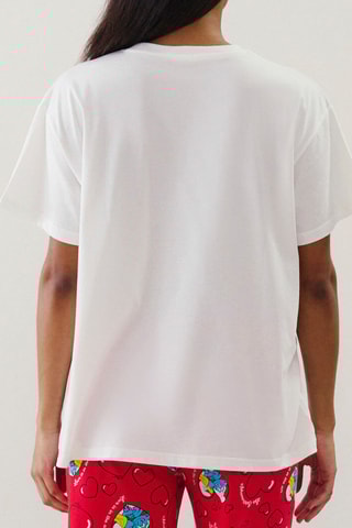 T-shirt de pyjama Cuteschtroumpiz - Ecru - Les Schtroumpfs